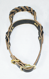 Braided Leather Flyball Collars - Latigo