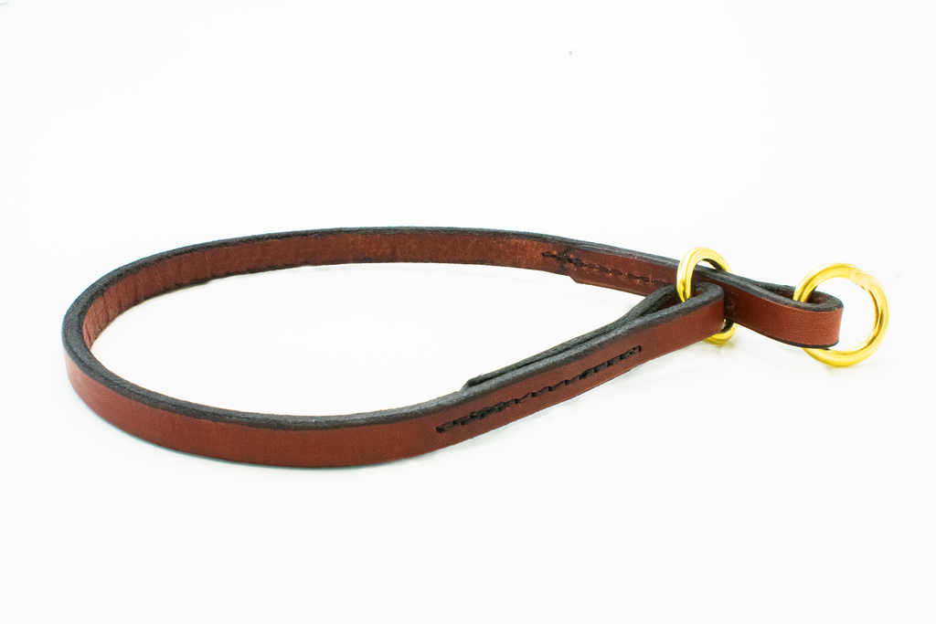 English Bridle Leather Slip Collars