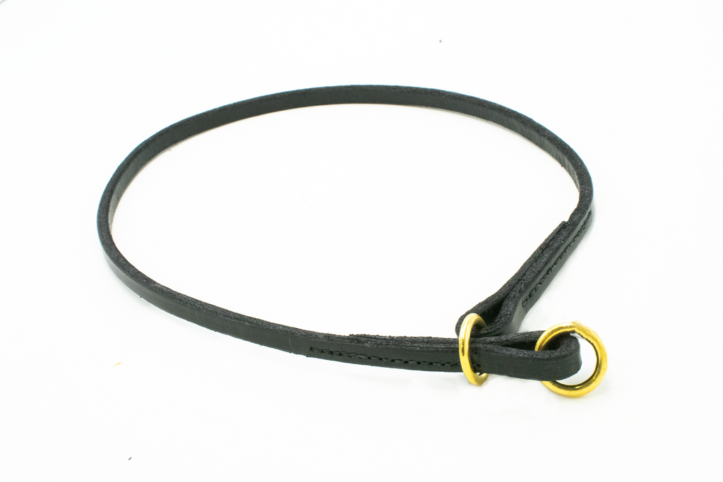 English Bridle Leather Slip Collars
